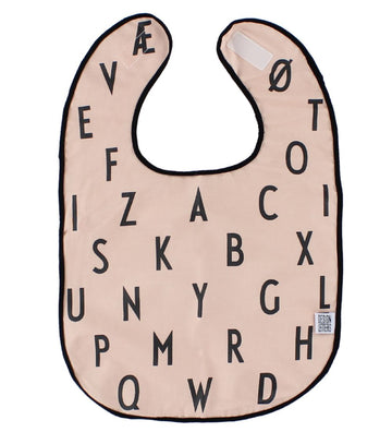 Design Letters Slabbetjes - Licht roze m. Letters - Design Letters - OneSize - Slabbetjes