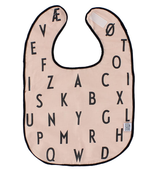 Design Letters Slabbetjes - Licht roze m. Letters - Design Letters - OneSize - Slabbetjes
