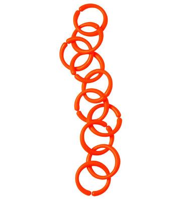 Done by Deer Ophangringen - 10 stk - Neon Oranje - Done by Deer - OneSize - Hangspeeltjes
