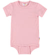 Joha Romper s/s - Bamboe - Roze - Joha - 80 - Rompers Korte Mouw