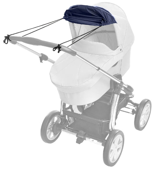 Reer Zonnenscherm - Navy - Reer - OneSize - Zonnenscherm voor kinderwagens