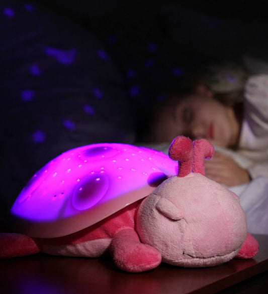Cloud-B Nachtlamp - Twilight Ladybug - 24 cm - Roze - Cloud-B - OneSize - Nachtlampen