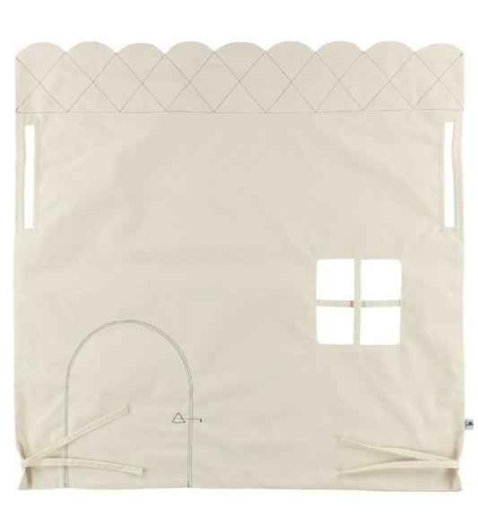 Loullou Poppenhuis tot Speelboog - Roze/Creme - Loullou - OneSize - Poppenhuizen
