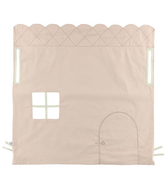 Loullou Poppenhuis tot Speelboog - Roze/Creme - Loullou - OneSize - Poppenhuizen