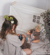 Loullou Poppenhuis tot Speelboog - Grijs/Creme - Loullou - OneSize - Poppenhuizen