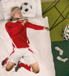 Snurk Beddengoed - Junior - Rood Voetballer - Snurk - Julinor - Beddengoed - Junior