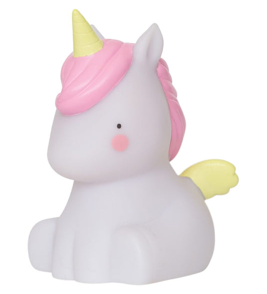 A Little Lovely Company Mini Lamp - 12,5 cm - Eenhoorn - A Little Lovely Company - OneSize - Nachtlampen