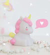 A Little Lovely Company Mini Lamp - 12,5 cm - Eenhoorn - A Little Lovely Company - OneSize - Nachtlampen