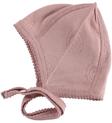 Smallstuff Babymuts - Poeder m. Pointelle - Smallstuff - 86/92 - Babymutsen