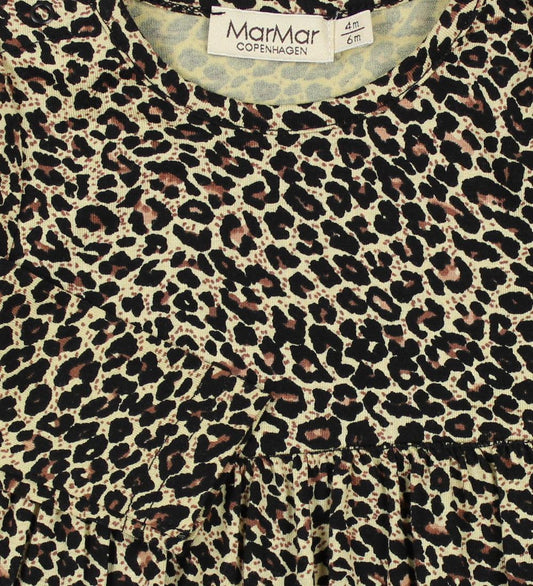 MarMar Body met Rok - Ramona - Bruin Leopard - MarMar - 68 - Rompers Lange Mouw