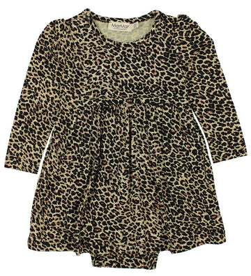 MarMar Body met Rok - Ramona - Bruin Leopard - MarMar - 68 - Rompers Lange Mouw