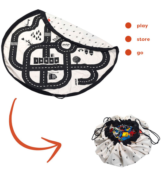 Play&Go Speelmat - Ø: 140 Cm - Rijweg - Play&Go - OneSize - Speelmaten