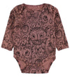 Soft Gallery Romper l/s - Bob - Burlwood m. Uilen - Soft Gallery - 12 mnd - Rompers Lange Mouw