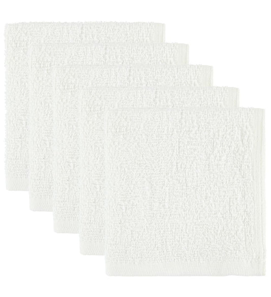 Oopsy Washanden - 5-pack - Wit - Oopsy - OneSize - Washandjes