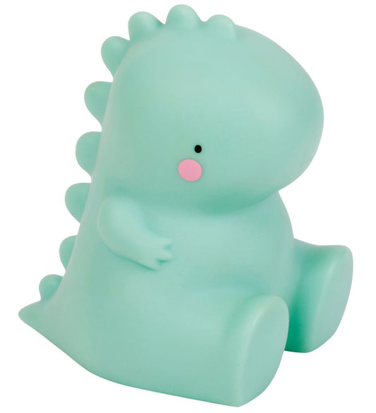 A Little Lovely Company Lamp - 12,5 cm - T-Rex - Groen - A Little Lovely Company - OneSize - Nachtlampen