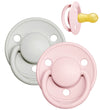 BIBS De Lux Fopspenen - 2-pack - Maat 2 - Rond - Haze/Blossom - BIBS - 6+ mnd - Fopspenen
