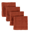 Pippi Washanden - 4-pack - 27x27 - Redwood - Pippi Baby - OneSize - Washandjes