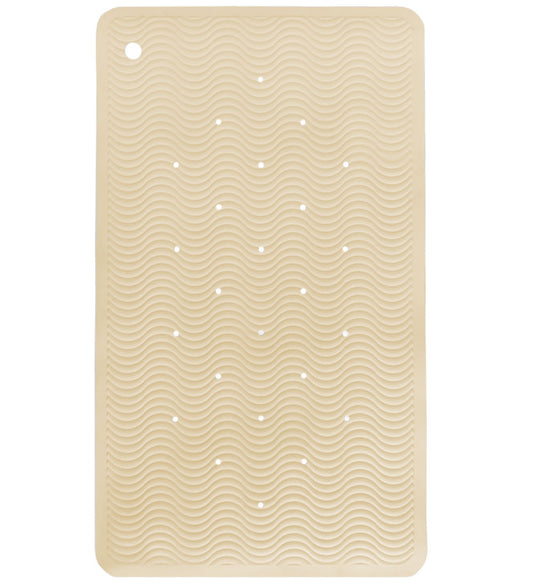 Hevea Douchemat - Natuurlijk Rubber - 70x40 cm - Wave Lang - Zan - Hevea - OneSize - Douchematten