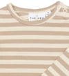The New Siblings Romper l/s - Rib - TnsbFro - Humus Striped - The New - 74 - Rompers Lange Mouw