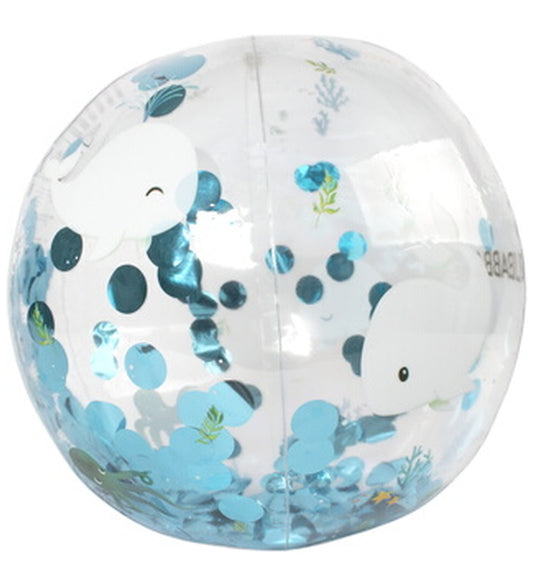 Filibabba Strandbal - Alfie - 40 cm - Christian's Whale Spreken - Filibabba - OneSize - Strandballen