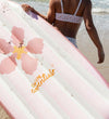 Swim Essentials Luchtbed - Opblaasbaar surfboard - Roze Flower - Swim Essentials - OneSize - Badspelletjes