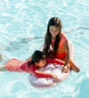 Swim Essentials Luchtbed - Opblaasbaar surfboard - Roze Flower - Swim Essentials - OneSize - Badspelletjes