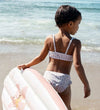 Swim Essentials Luchtbed - Opblaasbaar surfboard - Roze Flower - Swim Essentials - OneSize - Badspelletjes