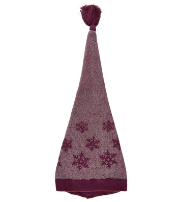 Minymo Kerstmuts - Gebreid - Pixie - Fig m. Patroon/Bezem - Minymo - 48 cm - Kerstmutsen