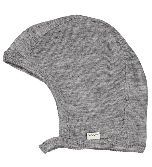 MarMar Babymuts - Wol - Hoody - Grey Melange - MarMar - 3 jaar (98) - Babymutsen