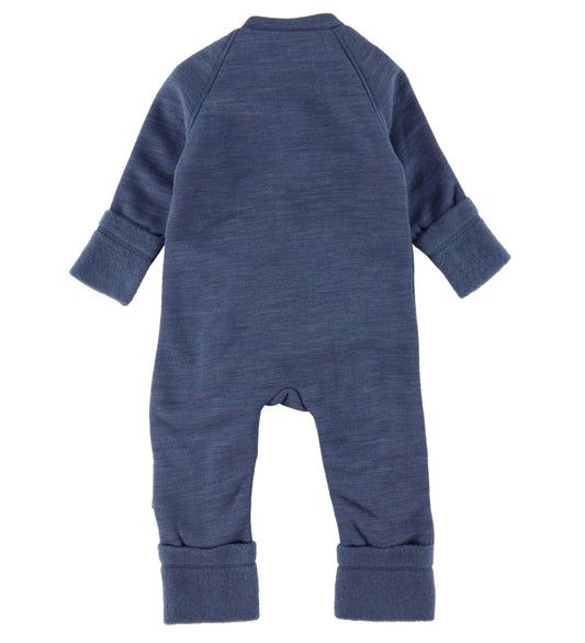 Smallstuff Wagenspak m. Ritsen - Wol - Denim Melange - Smallstuff - 68/74 - Wagenspakken