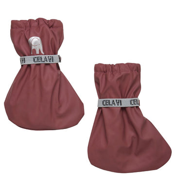 CeLaVi Overschoenen m. Fleece - PU - Rose Brown - CeLaVi - 0-1 jaar (50-80) - Overschoenen