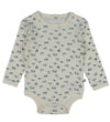 Pippi Baby Rompers l/s - 4-pack - Blue Mirage - Pippi Baby - 62 - Rompers Lange Mouw