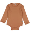 Pippi Baby Rompers l/s - 4-pack - Burlwood - Pippi Baby - 50 - Rompers Lange Mouw