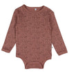 Pippi Baby Rompers l/s - 4-pack - Burlwood - Pippi Baby - 50 - Rompers Lange Mouw