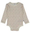 Pippi Baby Rompers l/s - 4-pack - Burlwood - Pippi Baby - 50 - Rompers Lange Mouw