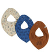 Pippi Kwijlslabbetje - 3-pack - Vallarta Blue - Pippi Baby - OneSize - Kwijlsjaaltjes