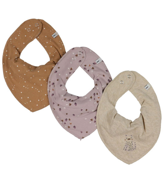 Pippi Baby Kwijlslabbetje - 3-pack - Violet Ice - Pippi Baby - OneSize - Kwijlsjaaltjes