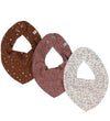 Pippi Kwijlslabbetje - 3-pack - Burlwood - Pippi Baby - OneSize - Kwijlsjaaltjes