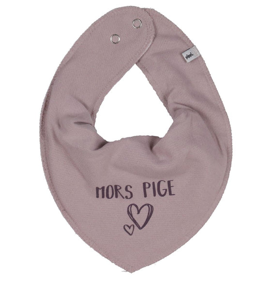 Pippi Babyslabbetje - Puntig - Violet Ice m. Mors Pige - Pippi Baby - OneSize - Kwijlsjaaltjes