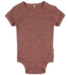 Pippi Baby Rompers s/s - 4-pack - Burlwood - Pippi Baby - 50 - Rompers Korte Mouw