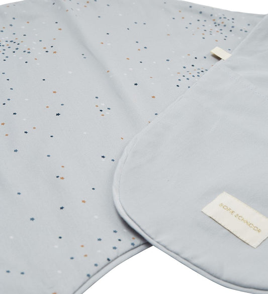 Petit by Sofie Schnoor Voedingskussenhoes - 80x35 cm - Dusty Blu - Sofie Schnoor - OneSize - Voedingskussenhoes
