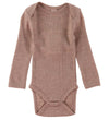 Smallstuff Romper l/s - Wol - Soft Powder - Smallstuff - 68 - Rompers Lange Mouw