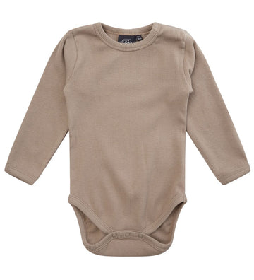 Sofie Schnoor Romper l/s - Warm Grey - Sofie Schnoor - 62 - Rompers Lange Mouw