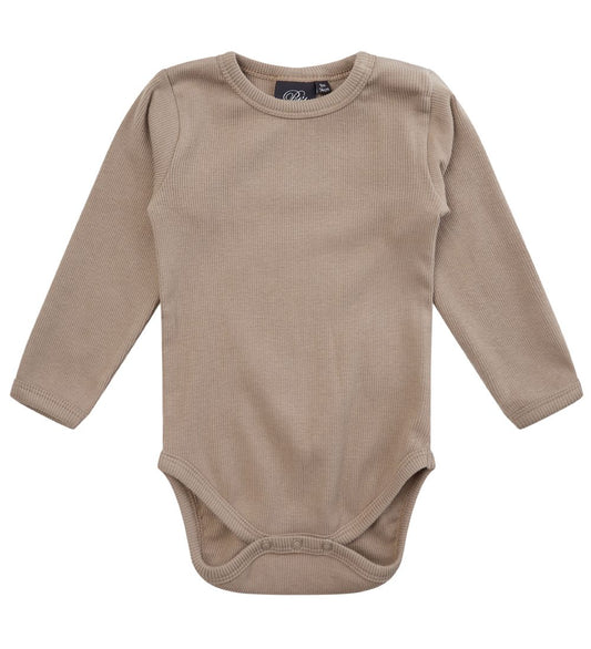 Sofie Schnoor Romper l/s - Warm Grey - Sofie Schnoor - 62 - Rompers Lange Mouw