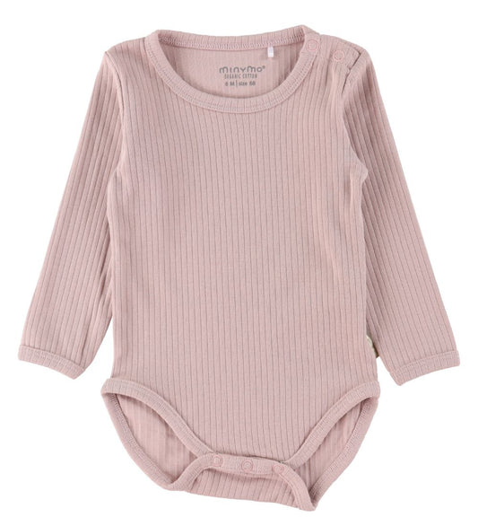 Minymo Rompers l/s - 2-pack - Violet Ice - Minymo - 68 - Rompers Lange Mouw