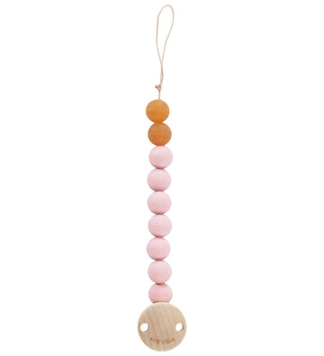 Hevea Speenketting - Natuurlijk Rubber - Powder Roze - Hevea - OneSize - Speenkettingen