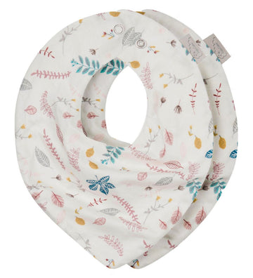 Cam Cam Slabbetjes - 2-pack - Pressed Leaves Rose - Cam Cam - OneSize - Kwijlsjaaltjes