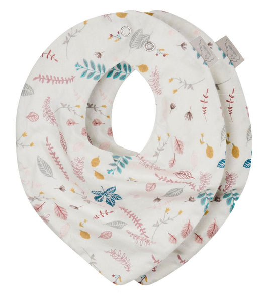 Cam Cam Slabbetjes - 2-pack - Pressed Leaves Rose - Cam Cam - OneSize - Kwijlsjaaltjes
