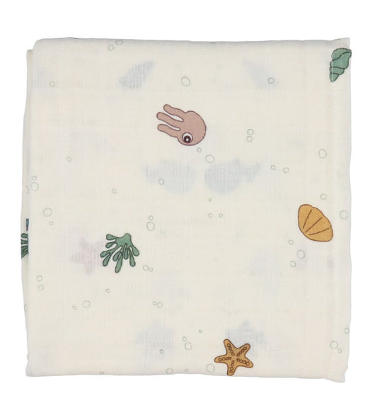 Done by Deer Wikkeldoek 2-pack - Sea Vrienden - Done by Deer - OneSize - Wikkeldoeken