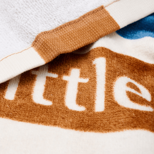Strandhanddoek Little Dutch Ocean World Brown Stripe